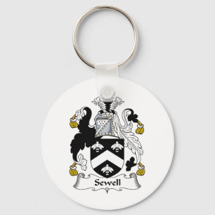 Sewell Family Crest Key Ring