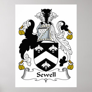 Sewell Family Crest Poster