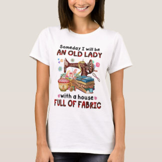 Sewer Women, Quilter, Fabric T-Shirt
