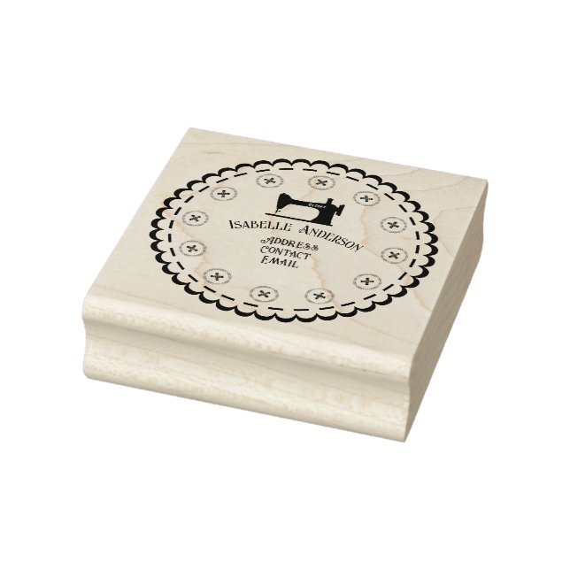 Sewing Address Rubber Stamp (Stamp)