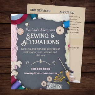 Sewing Alterations Services Flyer Template