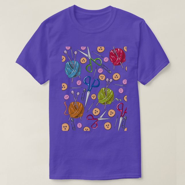 Sewing amp Knitting  T-Shirt (Design Front)