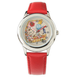 "Sewing basket Kitty" Watch