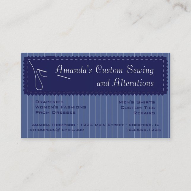 Sewing Business Card (Front)