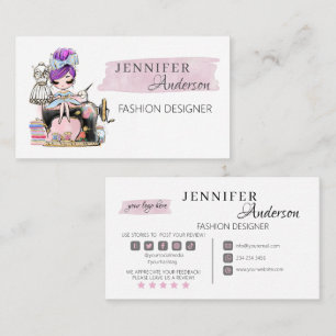 Sewing Business Card Fashion Designer