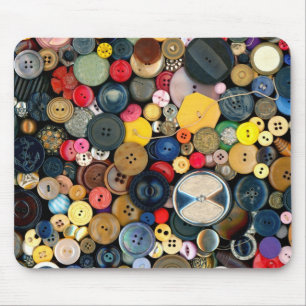 Sewing - Buttons - Bunch of Buttons Mouse Mat