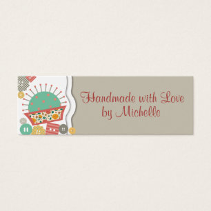 sewing buttons floral pincushion seamstress