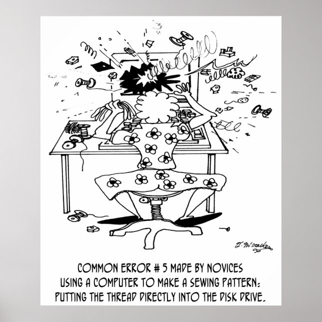 Sewing Cartoon 4112 Poster (Front)