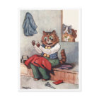 Sewing Cat Louis Wain
