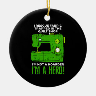 Sewing Ceramic Tree Decoration