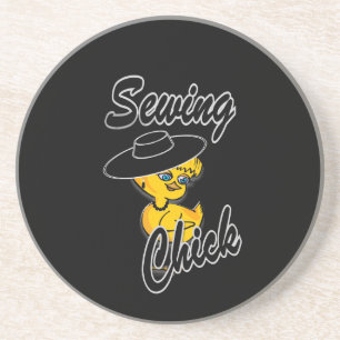 Sewing Chick #4 Coaster