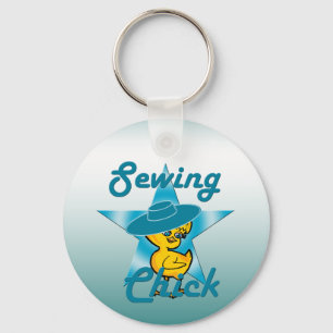 Sewing Chick #7 Key Ring