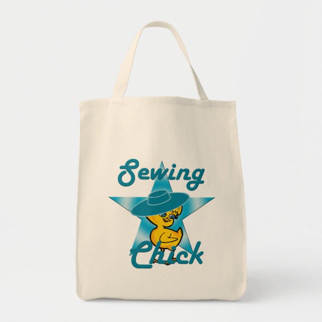 Sewing Chick #7 Tote Bag (Front)