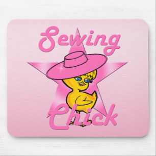 Sewing Chick #8 Mouse Mat