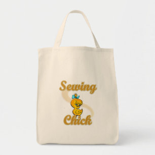 Sewing Chick Tote Bag