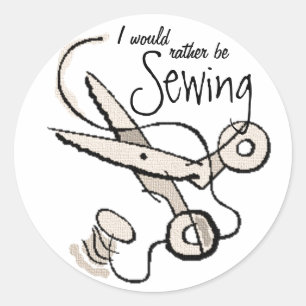 Sewing Classic Round Sticker