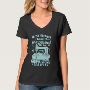 Sewing Clothes Funny Fabric Crafts Stitching T-Shirt