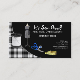sewing couture business card