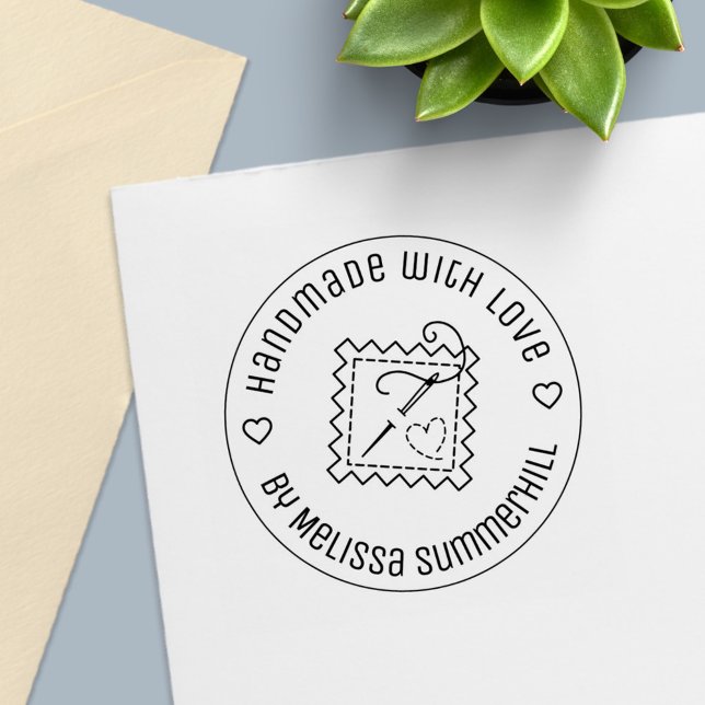 Sewing Craft Handmade with Love Self-inking Stamp (Creator Uploaded)