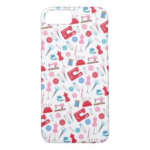 Sewing & Crafty Themed Vintage Colours iPhone 8/7 Case