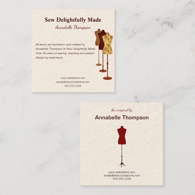 Sewing Creative Business Card (Front/Back)