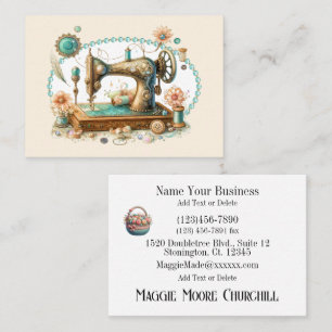 Sewing, Crochet, Quilting Business Card