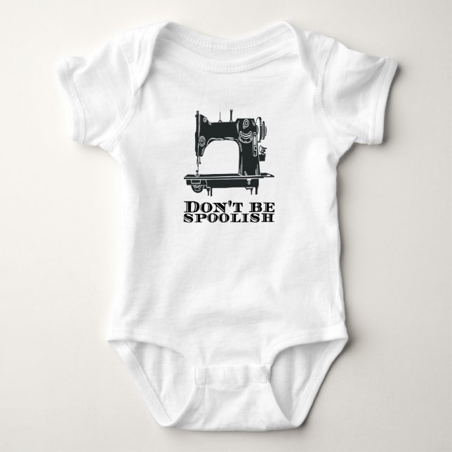 Sewing - Don't Be Spoolish Baby Bodysuit (Front)