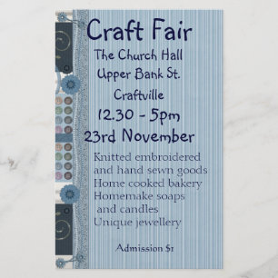 Sewing, Embroidery and Decorative Crafts Fair Flye Flyer