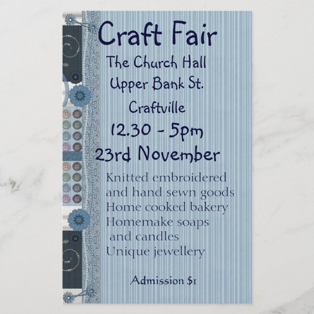 Sewing, Embroidery and Decorative Crafts Fair Flye Flyer (Front)