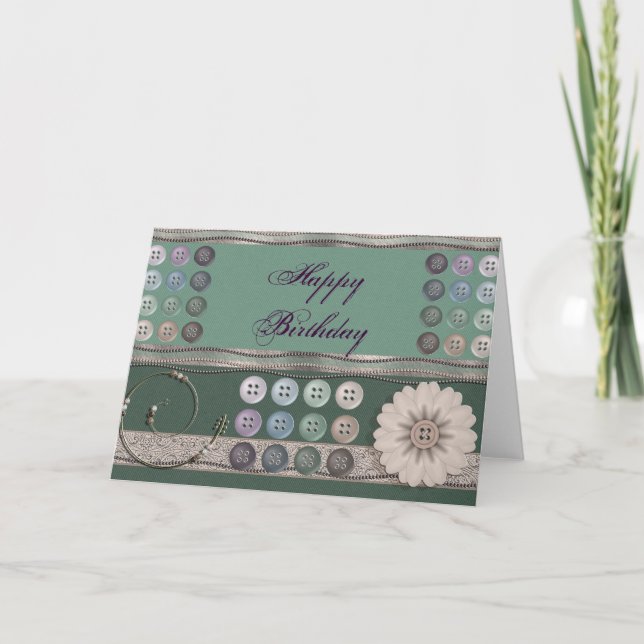 Sewing Enthusiast Green Card (Front)