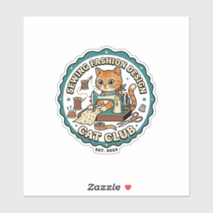 Sewing Fashion Design Cat Cat Lover Gift - Sewing