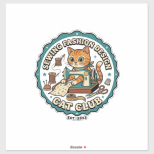 Sewing Fashion Design Cat Cat Lover Gift - Sewing
