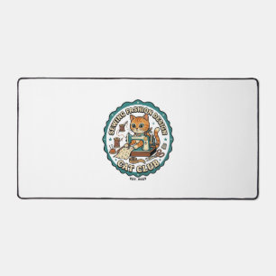 Sewing Fashion Design Cat Cat Lover Gift - Sewing Desk Mat