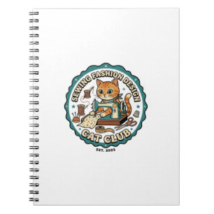 Sewing Fashion Design Cat Cat Lover Gift - Sewing Notebook