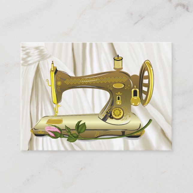 Sewing  / Fashion / Seamstress Business Card (Front)