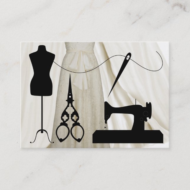 Sewing / Fashion / Seamstress - SRF Business Card (Front)
