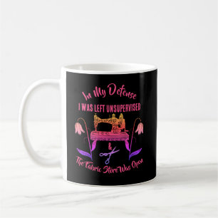 Sewing Funny Quote in Pink-Sewing Machine Coffee Mug