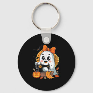 Sewing Ghost Costume For Women Cute Quilting Hallo Key Ring