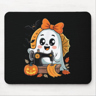 Sewing Ghost Costume For Women Cute Quilting Hallo Mouse Mat