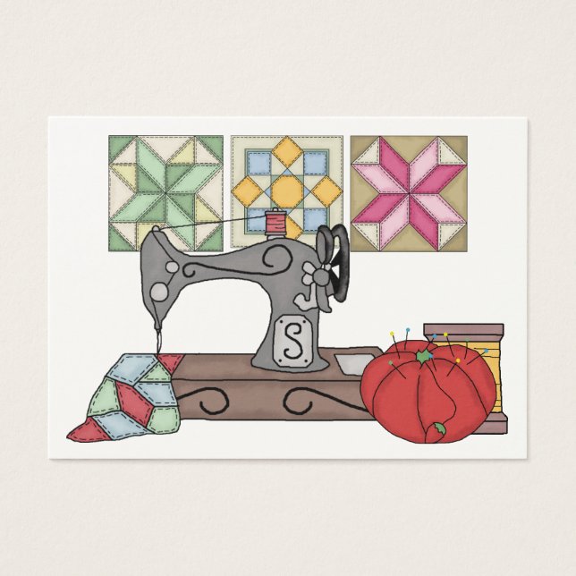 Sewing Gift Enclosure / Crafter Card (Front)