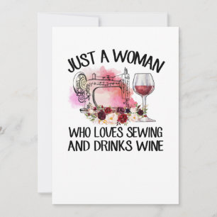 Sewing Gift   Just A Woman Who Loves Sewing Save The Date