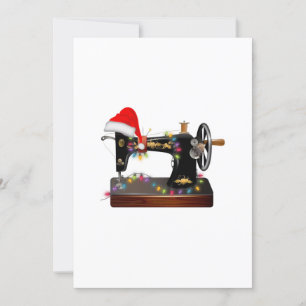 Sewing Gift   Merry Christmas Sewing Lover Invitation