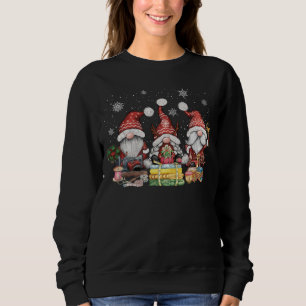 Sewing gnomes three quilting gnomies Xmas Gift For Sweatshirt