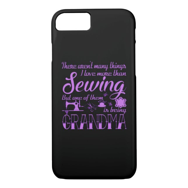 Sewing Grandma Case-Mate iPhone Case (Back)