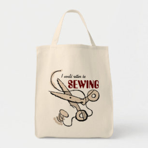 Sewing Grocery Tote Bag