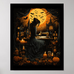 Sewing Halloween Halloween Costume  Poster