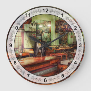 Sewing - Industrial - The sweat shop Large Clock