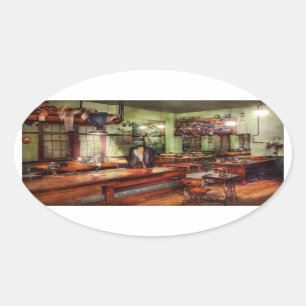Sewing - Industrial - The sweat shop Oval Sticker