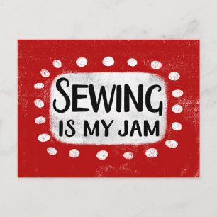 Sewing Is My Jam Postcard