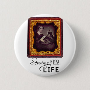 Sewing Is My Life 6 Cm Round Badge